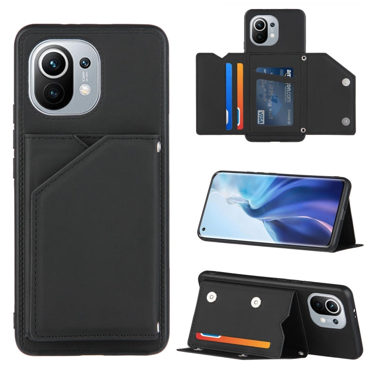 Skin Feel PU + TPU + PC Back Cover Shockproof Case with Card Slots & Holder & Photo Frame, For OPPO A93 5G, For OPPO A94, For Samsung Galaxy A02s (US Version), For Samsung Galaxy A02s (EU Version), For Samsung Galaxy A32 5G, For Xiaomi Mi 10T Lite 5G  ...