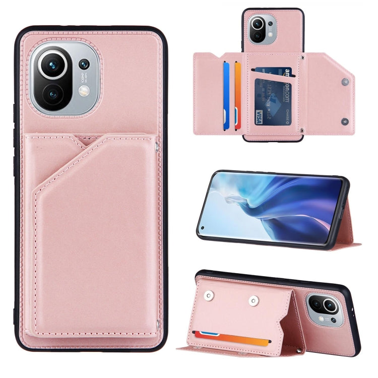 Skin Feel PU + TPU + PC Back Cover Shockproof Case with Card Slots & Holder & Photo Frame, For OPPO A93 5G, For OPPO A94, For Samsung Galaxy A02s (US Version), For Samsung Galaxy A02s (EU Version), For Samsung Galaxy A32 5G, For Xiaomi Mi 10T Lite 5G  ...