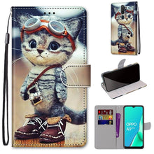 Load image into Gallery viewer, Coloured Drawing Cross Texture Horizontal Flip PU Leather Case with Holder &amp; Card Slots &amp; Wallet &amp; Lanyard, For OPPO A9 (2020) / A5 (2020) / A11X / A11, For OPPO A15 / A15s