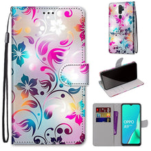 Load image into Gallery viewer, Coloured Drawing Cross Texture Horizontal Flip PU Leather Case with Holder &amp; Card Slots &amp; Wallet &amp; Lanyard, For OPPO A9 (2020) / A5 (2020) / A11X / A11, For OPPO A15 / A15s