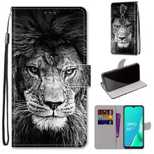 Load image into Gallery viewer, Coloured Drawing Cross Texture Horizontal Flip PU Leather Case with Holder &amp; Card Slots &amp; Wallet &amp; Lanyard, For OPPO A9 (2020) / A5 (2020) / A11X / A11, For OPPO A15 / A15s