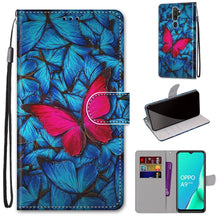 Load image into Gallery viewer, Coloured Drawing Cross Texture Horizontal Flip PU Leather Case with Holder &amp; Card Slots &amp; Wallet &amp; Lanyard, For OPPO A9 (2020) / A5 (2020) / A11X / A11, For OPPO A15 / A15s