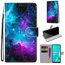 Load image into Gallery viewer, Coloured Drawing Cross Texture Horizontal Flip PU Leather Case with Holder &amp; Card Slots &amp; Wallet &amp; Lanyard, For OPPO A9 (2020) / A5 (2020) / A11X / A11, For OPPO A15 / A15s
