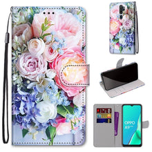 Load image into Gallery viewer, Coloured Drawing Cross Texture Horizontal Flip PU Leather Case with Holder &amp; Card Slots &amp; Wallet &amp; Lanyard, For OPPO A9 (2020) / A5 (2020) / A11X / A11, For OPPO A15 / A15s