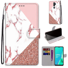 Load image into Gallery viewer, Coloured Drawing Cross Texture Horizontal Flip PU Leather Case with Holder &amp; Card Slots &amp; Wallet &amp; Lanyard, For OPPO A9 (2020) / A5 (2020) / A11X / A11, For OPPO A15 / A15s