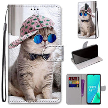 Load image into Gallery viewer, Coloured Drawing Cross Texture Horizontal Flip PU Leather Case with Holder &amp; Card Slots &amp; Wallet &amp; Lanyard, For OPPO A9 (2020) / A5 (2020) / A11X / A11, For OPPO A15 / A15s