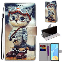 Load image into Gallery viewer, Coloured Drawing Cross Texture Horizontal Flip PU Leather Case with Holder &amp; Card Slots &amp; Wallet &amp; Lanyard, For OPPO A9 (2020) / A5 (2020) / A11X / A11, For OPPO A15 / A15s