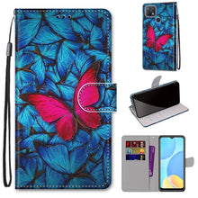 Load image into Gallery viewer, Coloured Drawing Cross Texture Horizontal Flip PU Leather Case with Holder &amp; Card Slots &amp; Wallet &amp; Lanyard, For OPPO A9 (2020) / A5 (2020) / A11X / A11, For OPPO A15 / A15s