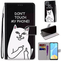 Load image into Gallery viewer, Coloured Drawing Cross Texture Horizontal Flip PU Leather Case with Holder &amp; Card Slots &amp; Wallet &amp; Lanyard, For OPPO A9 (2020) / A5 (2020) / A11X / A11, For OPPO A15 / A15s
