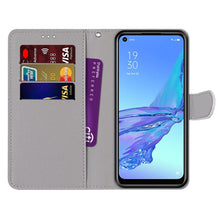 Load image into Gallery viewer, Coloured Drawing Cross Texture Horizontal Flip PU Leather Case with Holder &amp; Card Slots &amp; Wallet &amp; Lanyard, For OPPO A53 4G(2020) / A53s / A32 / A33 (2020), For OPPO F17 Pro / A93 4G / Reno4 Lite / Reno4 F