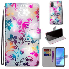 Load image into Gallery viewer, Coloured Drawing Cross Texture Horizontal Flip PU Leather Case with Holder &amp; Card Slots &amp; Wallet &amp; Lanyard, For OPPO A53 4G(2020) / A53s / A32 / A33 (2020), For OPPO F17 Pro / A93 4G / Reno4 Lite / Reno4 F