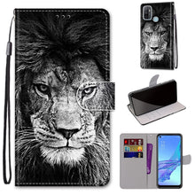 Load image into Gallery viewer, Coloured Drawing Cross Texture Horizontal Flip PU Leather Case with Holder &amp; Card Slots &amp; Wallet &amp; Lanyard, For OPPO A53 4G(2020) / A53s / A32 / A33 (2020), For OPPO F17 Pro / A93 4G / Reno4 Lite / Reno4 F