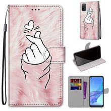 Load image into Gallery viewer, Coloured Drawing Cross Texture Horizontal Flip PU Leather Case with Holder &amp; Card Slots &amp; Wallet &amp; Lanyard, For OPPO A53 4G(2020) / A53s / A32 / A33 (2020), For OPPO F17 Pro / A93 4G / Reno4 Lite / Reno4 F