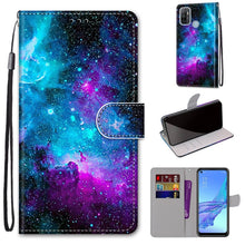 Load image into Gallery viewer, Coloured Drawing Cross Texture Horizontal Flip PU Leather Case with Holder &amp; Card Slots &amp; Wallet &amp; Lanyard, For OPPO A53 4G(2020) / A53s / A32 / A33 (2020), For OPPO F17 Pro / A93 4G / Reno4 Lite / Reno4 F