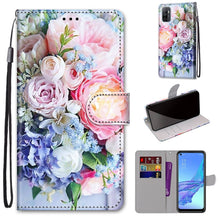 Load image into Gallery viewer, Coloured Drawing Cross Texture Horizontal Flip PU Leather Case with Holder &amp; Card Slots &amp; Wallet &amp; Lanyard, For OPPO A53 4G(2020) / A53s / A32 / A33 (2020), For OPPO F17 Pro / A93 4G / Reno4 Lite / Reno4 F