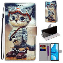 Load image into Gallery viewer, Coloured Drawing Cross Texture Horizontal Flip PU Leather Case with Holder &amp; Card Slots &amp; Wallet &amp; Lanyard, For OPPO A53 4G(2020) / A53s / A32 / A33 (2020), For OPPO F17 Pro / A93 4G / Reno4 Lite / Reno4 F