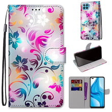 Load image into Gallery viewer, Coloured Drawing Cross Texture Horizontal Flip PU Leather Case with Holder &amp; Card Slots &amp; Wallet &amp; Lanyard, For OPPO A53 4G(2020) / A53s / A32 / A33 (2020), For OPPO F17 Pro / A93 4G / Reno4 Lite / Reno4 F