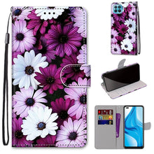 Load image into Gallery viewer, Coloured Drawing Cross Texture Horizontal Flip PU Leather Case with Holder &amp; Card Slots &amp; Wallet &amp; Lanyard, For OPPO A53 4G(2020) / A53s / A32 / A33 (2020), For OPPO F17 Pro / A93 4G / Reno4 Lite / Reno4 F