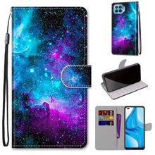 Load image into Gallery viewer, Coloured Drawing Cross Texture Horizontal Flip PU Leather Case with Holder &amp; Card Slots &amp; Wallet &amp; Lanyard, For OPPO A53 4G(2020) / A53s / A32 / A33 (2020), For OPPO F17 Pro / A93 4G / Reno4 Lite / Reno4 F