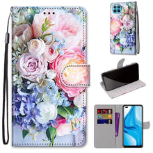 Load image into Gallery viewer, Coloured Drawing Cross Texture Horizontal Flip PU Leather Case with Holder &amp; Card Slots &amp; Wallet &amp; Lanyard, For OPPO A53 4G(2020) / A53s / A32 / A33 (2020), For OPPO F17 Pro / A93 4G / Reno4 Lite / Reno4 F