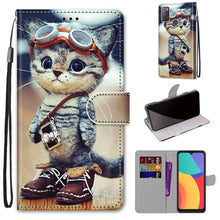 Load image into Gallery viewer, Coloured Drawing Cross Texture Horizontal Flip PU Leather Case with Holder &amp; Card Slots &amp; Wallet &amp; Lanyard, For Alcatel 3L 2021, For Xiaomi Redmi K40 / K40 Pro / K40 Pro+