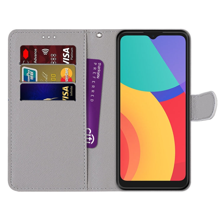 Coloured Drawing Cross Texture Horizontal Flip PU Leather Case with Holder & Card Slots & Wallet & Lanyard, For Alcatel 3L 2021, For Xiaomi Redmi K40 / K40 Pro / K40 Pro+