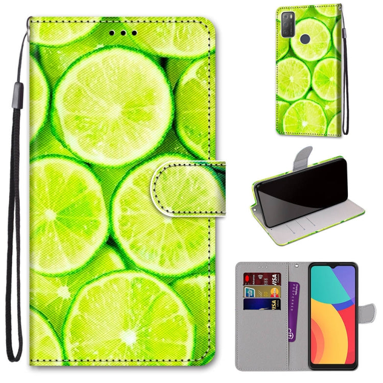 Coloured Drawing Cross Texture Horizontal Flip PU Leather Case with Holder & Card Slots & Wallet & Lanyard, For Alcatel 3L 2021, For Xiaomi Redmi K40 / K40 Pro / K40 Pro+