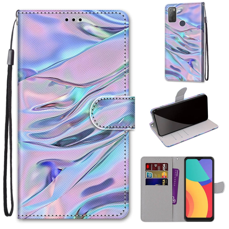 Coloured Drawing Cross Texture Horizontal Flip PU Leather Case with Holder & Card Slots & Wallet & Lanyard, For Alcatel 3L 2021, For Xiaomi Redmi K40 / K40 Pro / K40 Pro+