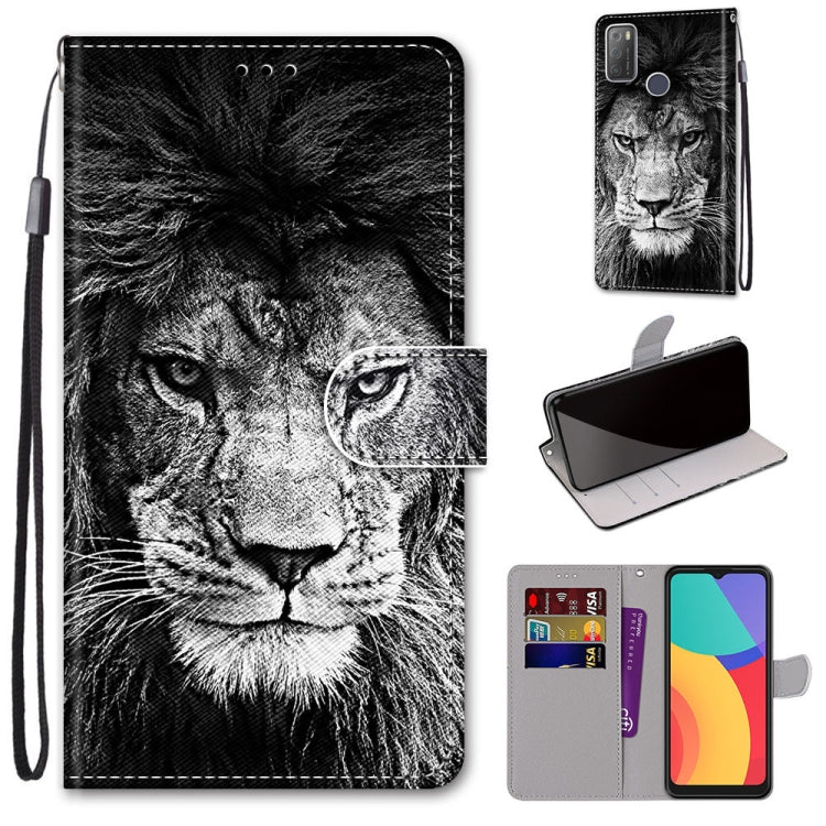 Coloured Drawing Cross Texture Horizontal Flip PU Leather Case with Holder & Card Slots & Wallet & Lanyard, For Alcatel 3L 2021, For Xiaomi Redmi K40 / K40 Pro / K40 Pro+