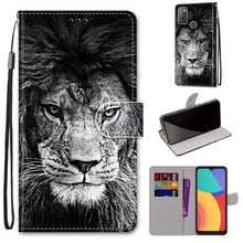 Load image into Gallery viewer, Coloured Drawing Cross Texture Horizontal Flip PU Leather Case with Holder &amp; Card Slots &amp; Wallet &amp; Lanyard, For Alcatel 3L 2021, For Xiaomi Redmi K40 / K40 Pro / K40 Pro+