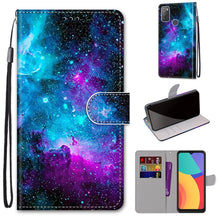 Load image into Gallery viewer, Coloured Drawing Cross Texture Horizontal Flip PU Leather Case with Holder &amp; Card Slots &amp; Wallet &amp; Lanyard, For Alcatel 3L 2021, For Xiaomi Redmi K40 / K40 Pro / K40 Pro+
