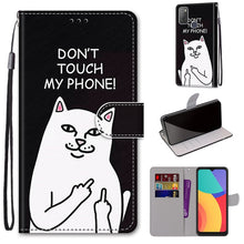 Load image into Gallery viewer, Coloured Drawing Cross Texture Horizontal Flip PU Leather Case with Holder &amp; Card Slots &amp; Wallet &amp; Lanyard, For Alcatel 3L 2021, For Xiaomi Redmi K40 / K40 Pro / K40 Pro+