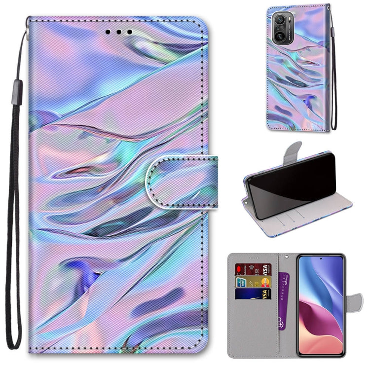 Coloured Drawing Cross Texture Horizontal Flip PU Leather Case with Holder & Card Slots & Wallet & Lanyard, For Alcatel 3L 2021, For Xiaomi Redmi K40 / K40 Pro / K40 Pro+