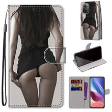 Load image into Gallery viewer, Coloured Drawing Cross Texture Horizontal Flip PU Leather Case with Holder &amp; Card Slots &amp; Wallet &amp; Lanyard, For Alcatel 3L 2021, For Xiaomi Redmi K40 / K40 Pro / K40 Pro+