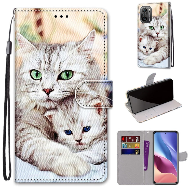 Coloured Drawing Cross Texture Horizontal Flip PU Leather Case with Holder & Card Slots & Wallet & Lanyard, For Alcatel 3L 2021, For Xiaomi Redmi K40 / K40 Pro / K40 Pro+