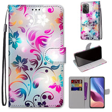 Load image into Gallery viewer, Coloured Drawing Cross Texture Horizontal Flip PU Leather Case with Holder &amp; Card Slots &amp; Wallet &amp; Lanyard, For Alcatel 3L 2021, For Xiaomi Redmi K40 / K40 Pro / K40 Pro+