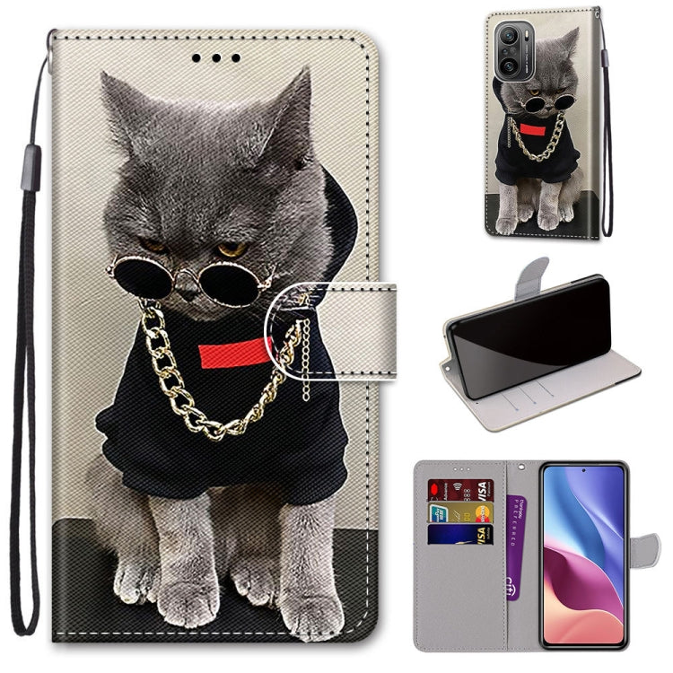 Coloured Drawing Cross Texture Horizontal Flip PU Leather Case with Holder & Card Slots & Wallet & Lanyard, For Alcatel 3L 2021, For Xiaomi Redmi K40 / K40 Pro / K40 Pro+