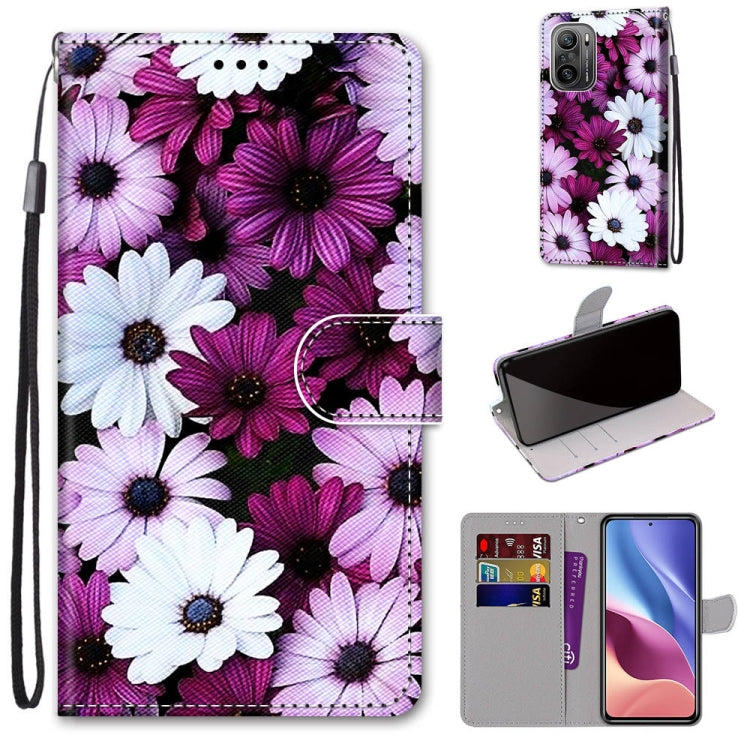 Coloured Drawing Cross Texture Horizontal Flip PU Leather Case with Holder & Card Slots & Wallet & Lanyard, For Alcatel 3L 2021, For Xiaomi Redmi K40 / K40 Pro / K40 Pro+