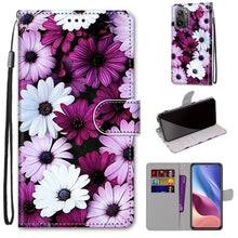 Load image into Gallery viewer, Coloured Drawing Cross Texture Horizontal Flip PU Leather Case with Holder &amp; Card Slots &amp; Wallet &amp; Lanyard, For Alcatel 3L 2021, For Xiaomi Redmi K40 / K40 Pro / K40 Pro+