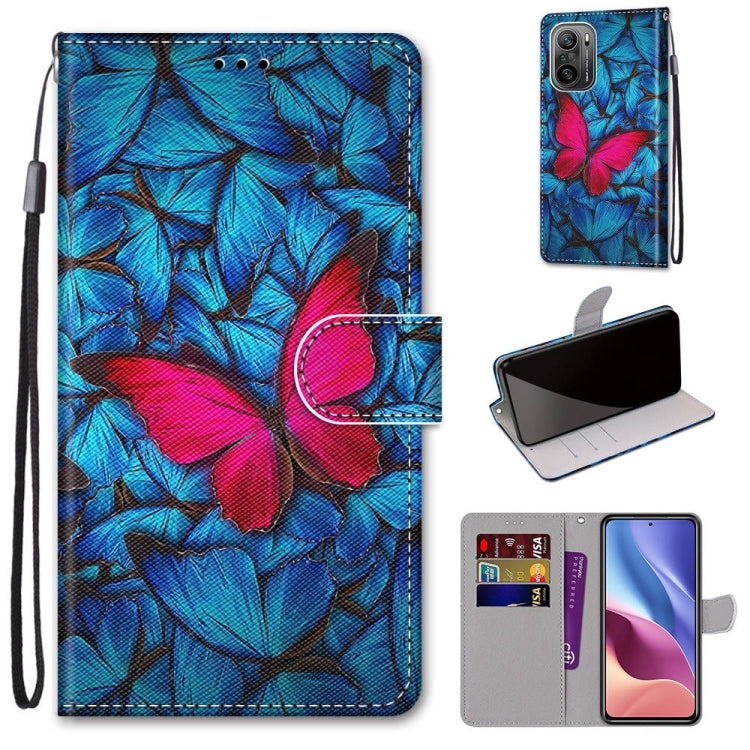 Coloured Drawing Cross Texture Horizontal Flip PU Leather Case with Holder & Card Slots & Wallet & Lanyard, For Alcatel 3L 2021, For Xiaomi Redmi K40 / K40 Pro / K40 Pro+