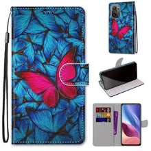 Load image into Gallery viewer, Coloured Drawing Cross Texture Horizontal Flip PU Leather Case with Holder &amp; Card Slots &amp; Wallet &amp; Lanyard, For Alcatel 3L 2021, For Xiaomi Redmi K40 / K40 Pro / K40 Pro+
