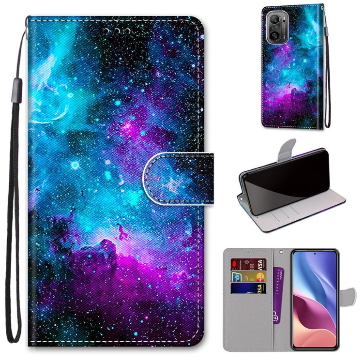 Coloured Drawing Cross Texture Horizontal Flip PU Leather Case with Holder & Card Slots & Wallet & Lanyard, For Alcatel 3L 2021, For Xiaomi Redmi K40 / K40 Pro / K40 Pro+