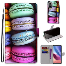 Load image into Gallery viewer, Coloured Drawing Cross Texture Horizontal Flip PU Leather Case with Holder &amp; Card Slots &amp; Wallet &amp; Lanyard, For Alcatel 3L 2021, For Xiaomi Redmi K40 / K40 Pro / K40 Pro+