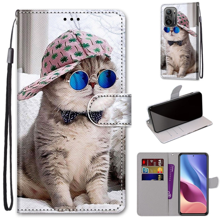 Coloured Drawing Cross Texture Horizontal Flip PU Leather Case with Holder & Card Slots & Wallet & Lanyard, For Alcatel 3L 2021, For Xiaomi Redmi K40 / K40 Pro / K40 Pro+