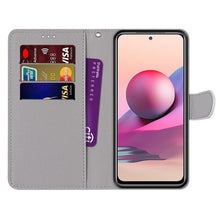 Load image into Gallery viewer, Coloured Drawing Cross Texture Horizontal Flip PU Leather Case with Holder &amp; Card Slots &amp; Wallet &amp; Lanyard, For Xiaomi Redmi Note 10 4G / Note 10S, For Xiaomi Redmi Note 10 5G