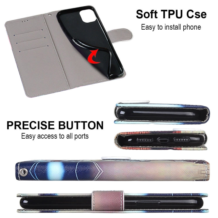Coloured Drawing Cross Texture Horizontal Flip PU Leather Case with Holder & Card Slots & Wallet & Lanyard, For Xiaomi Redmi Note 10 4G / Note 10S, For Xiaomi Redmi Note 10 5G