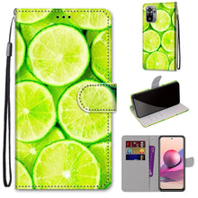Load image into Gallery viewer, Coloured Drawing Cross Texture Horizontal Flip PU Leather Case with Holder &amp; Card Slots &amp; Wallet &amp; Lanyard, For Xiaomi Redmi Note 10 4G / Note 10S, For Xiaomi Redmi Note 10 5G