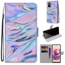 Load image into Gallery viewer, Coloured Drawing Cross Texture Horizontal Flip PU Leather Case with Holder &amp; Card Slots &amp; Wallet &amp; Lanyard, For Xiaomi Redmi Note 10 4G / Note 10S, For Xiaomi Redmi Note 10 5G