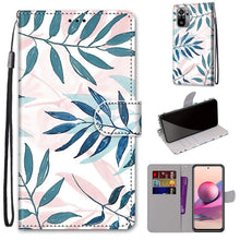 Load image into Gallery viewer, Coloured Drawing Cross Texture Horizontal Flip PU Leather Case with Holder &amp; Card Slots &amp; Wallet &amp; Lanyard, For Xiaomi Redmi Note 10 4G / Note 10S, For Xiaomi Redmi Note 10 5G