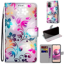 Load image into Gallery viewer, Coloured Drawing Cross Texture Horizontal Flip PU Leather Case with Holder &amp; Card Slots &amp; Wallet &amp; Lanyard, For Xiaomi Redmi Note 10 4G / Note 10S, For Xiaomi Redmi Note 10 5G
